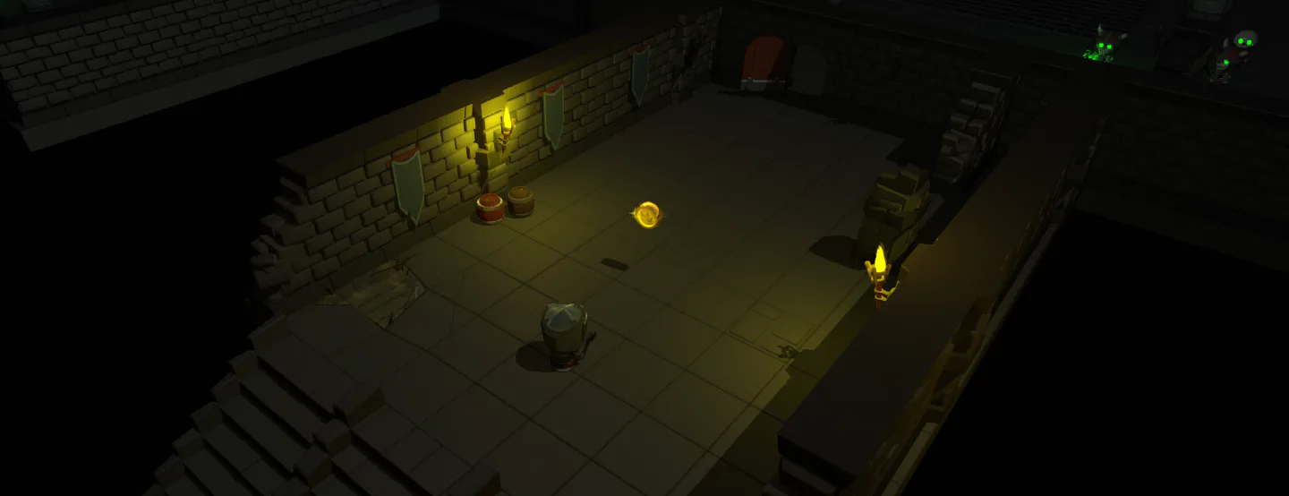 Dungeon Descent - Konzeptspiel, In-Game Screenshot
